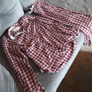 Victoria secret flannel 2 piece pajamas
